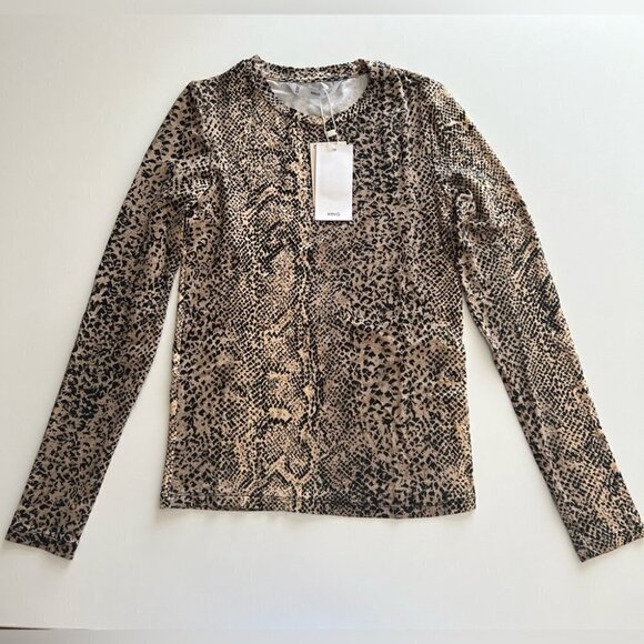 Nwt - Mango, Women’s Printed Long Sleeve T-Shirt. Size : Xs. - Picture 12 of 12